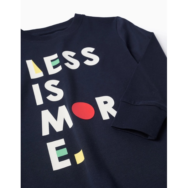 CAMISETA MANGA LARGA AZUL OSCURO