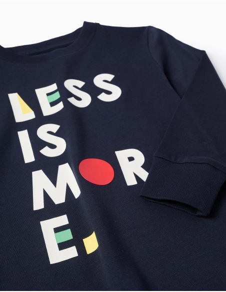 CAMISETA MANGA LARGA AZUL OSCURO