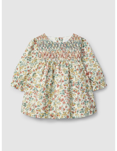 VESTIDO FLORES LARANJINHA