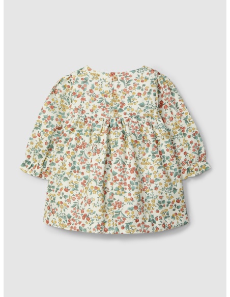 VESTIDO FLORES LARANJINHA