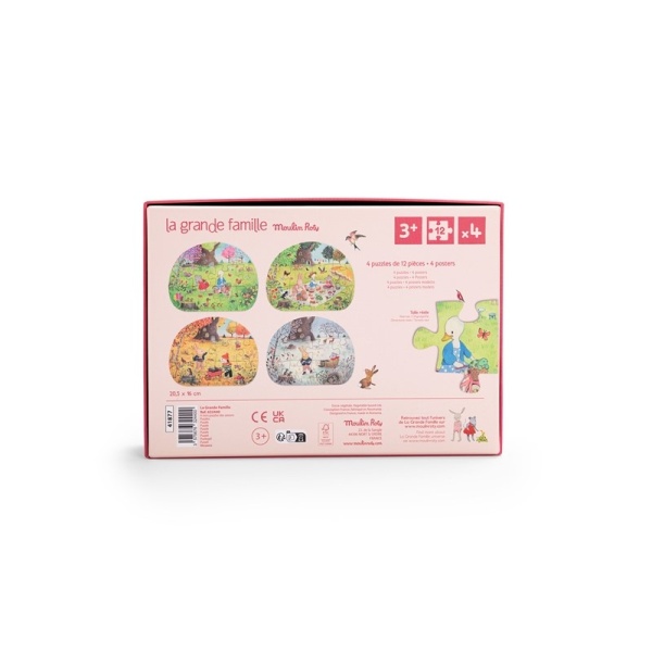 4  MINI PUZLES DE LAS ESTACIONES MOULIN ROTY