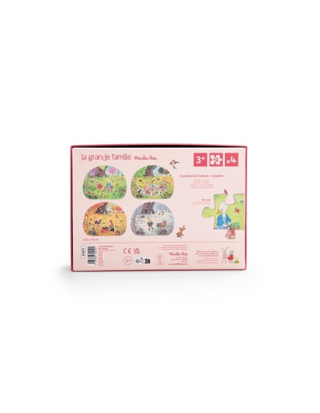 4  MINI PUZLES DE LAS ESTACIONES MOULIN ROTY