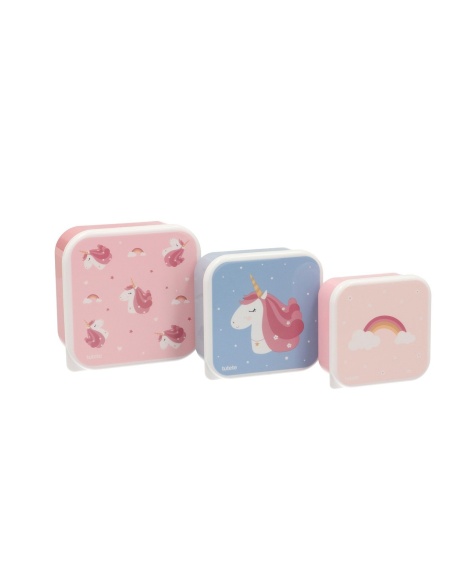 3 CAJAS DE AMLUERZO MAGICAL UNICORN