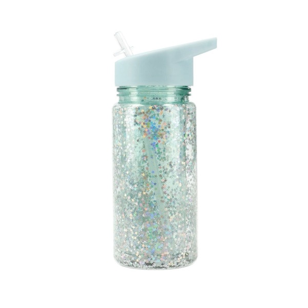 BOTELLA PLÁSTICO GLITTER STARS