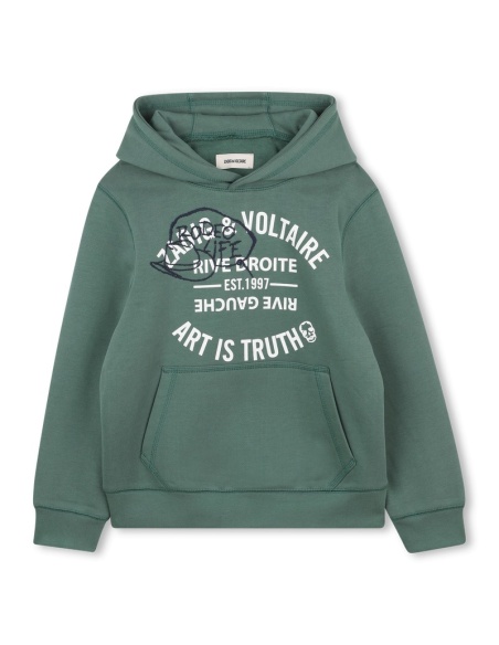 SUDADERA CON CAPUCHA VERDE ZADIG VOLTAIRE