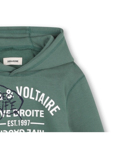 SUDADERA CON CAPUCHA VERDE ZADIG VOLTAIRE