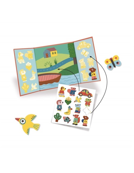 PEGATINAS REPOSICIONABLES LOS ANIMALES