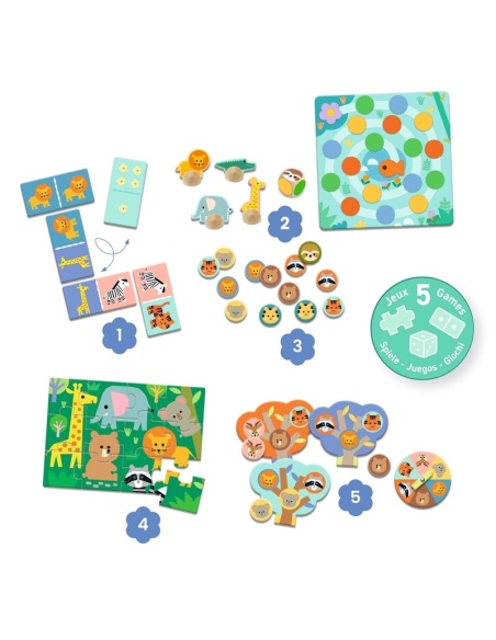 EDUCATIVO PUZZLE ANIMALES SALVAJES