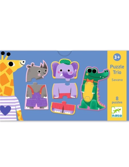 EDUCATIVO PUZZLE DUO TRIO SAVANA