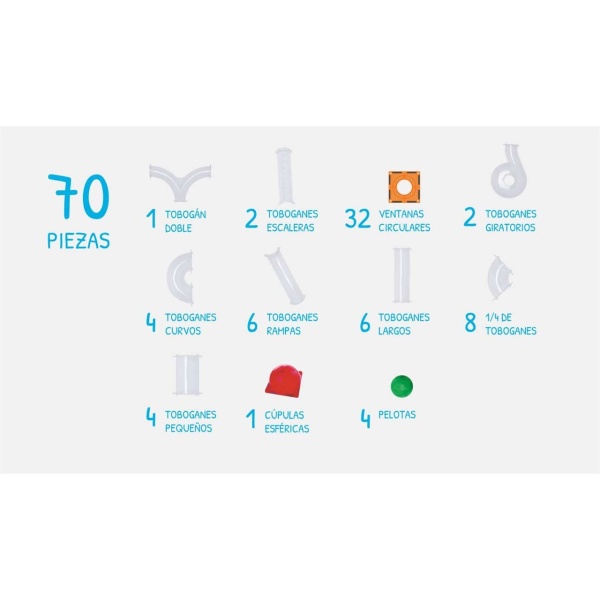 IMANIX TOBOGAN 70 PIEZAS