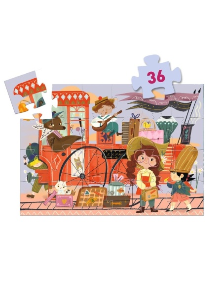 PUZZLE SILUETA EL VIAJE DE MIA