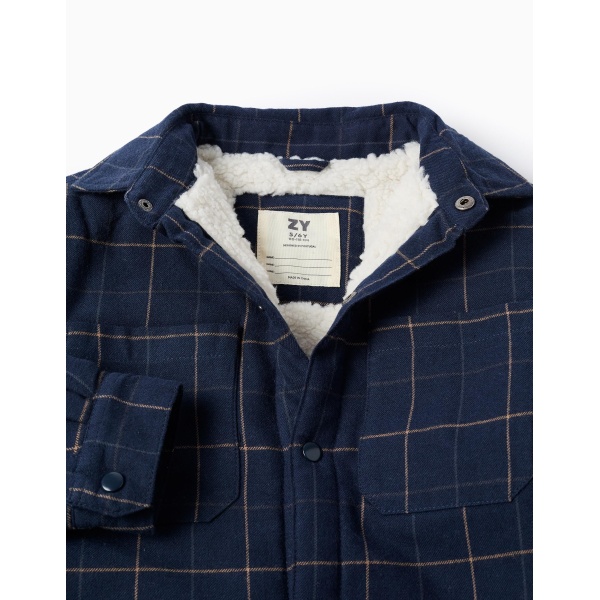 CHAQUETA FRANELA NAVY