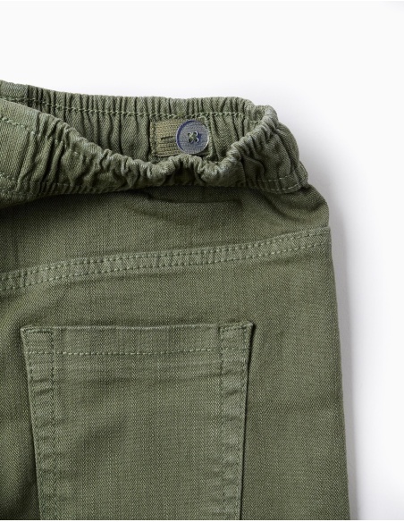 PANTALÓN SLIM VERDE