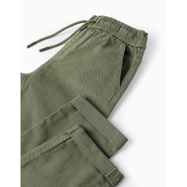 PANTALÓN SLIM VERDE