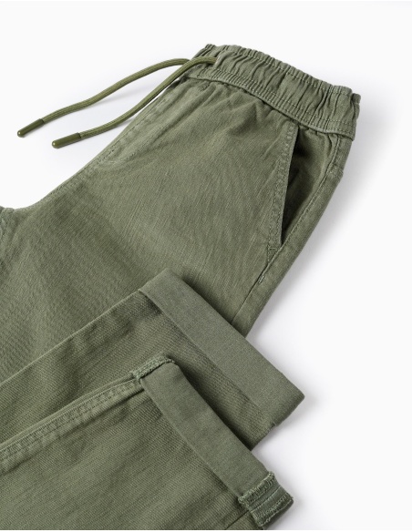 PANTALÓN SLIM VERDE