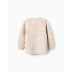 CHAQUETA BEIGE CON ROSA 2