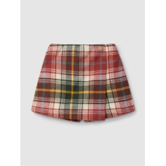 FALDA PANTALON CUADROS LARANJINHA
