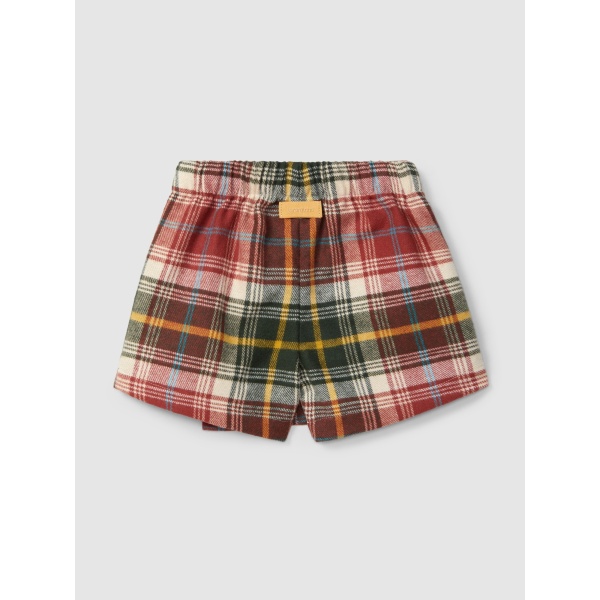 FALDA PANTALON CUADROS LARANJINHA