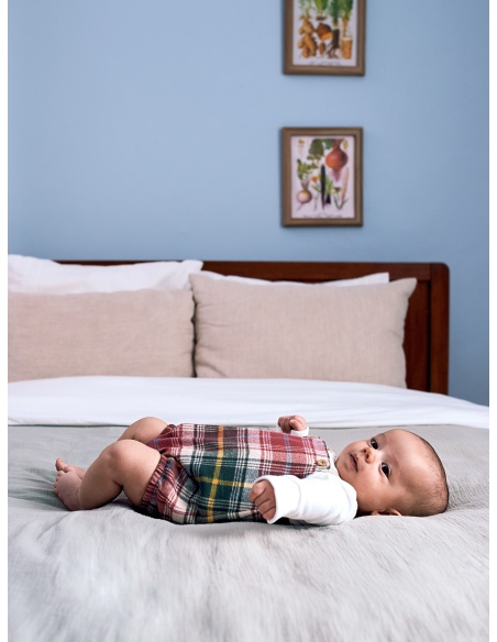 BOMBACHO CUADROS LARANJINHA