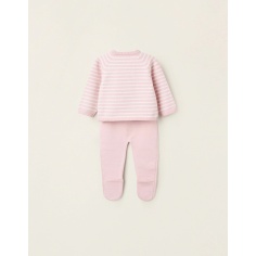 CONJUNTO PUNTO RAYAS ROSA 2