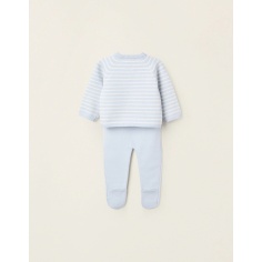 CONJUNTO DE PUNTO RAYAS AZUL 2