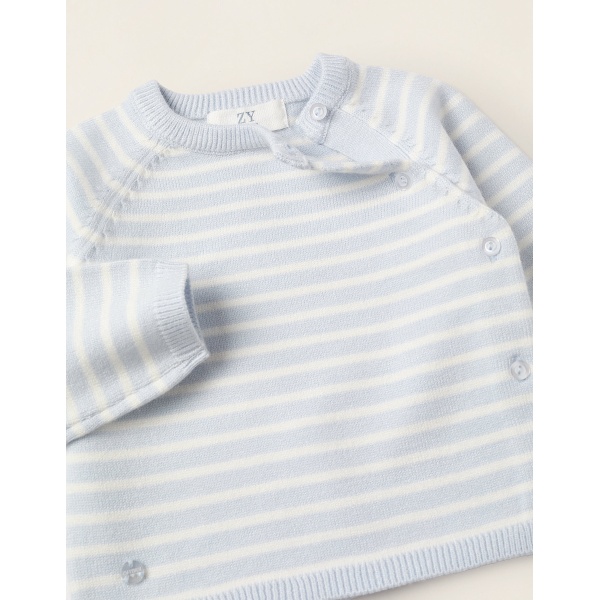 CONJUNTO DE PUNTO RAYAS AZUL