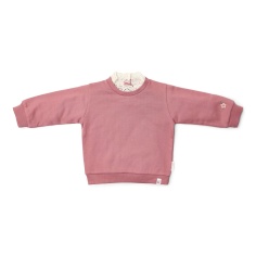 SUDADERA CUELLO BORDADO ROSADO