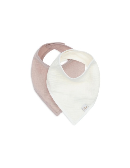 BABERO BANDANA PACK 2 ROSA/BLANCO