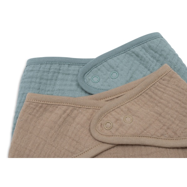 BABEROS BANDANAS  GREEN/BISCUIT