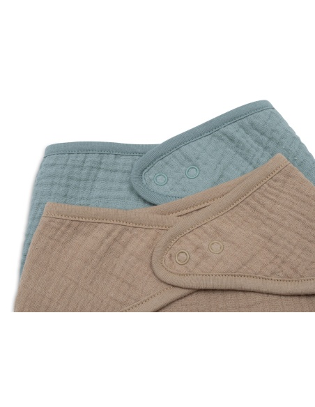 BABEROS BANDANAS  GREEN/BISCUIT