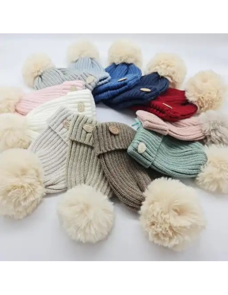 GORRO CON POMPÓN MONNUAGE 3-19 MESES