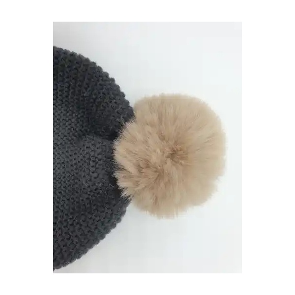 GORRO PUNTO BOBO GRUESO AZUL TEJANO