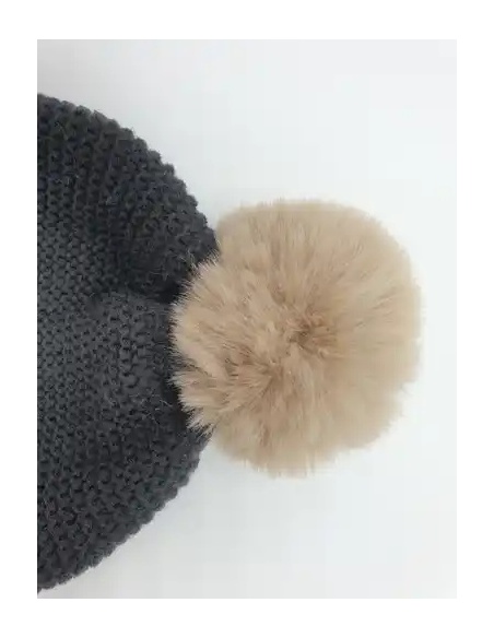 GORRO PUNTO BOBO GRUESO AZUL TEJANO