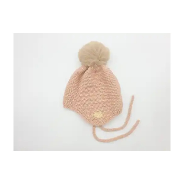 GORRO PUNTO BOBO GRUESO ROSA
