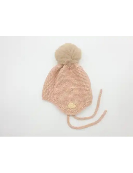 GORRO PUNTO BOBO GRUESO ROSA