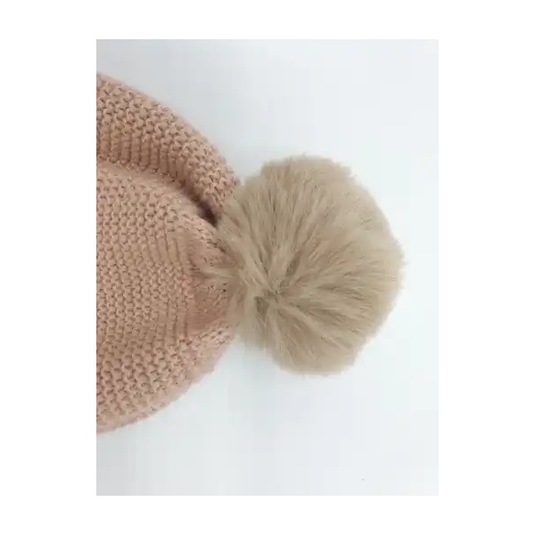 GORRO PUNTO BOBO GRUESO ROSA