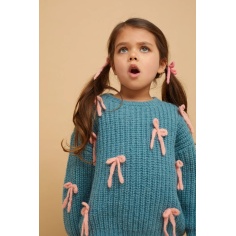 GIRL SWEATER BOWS SPROET AND SPROUT 2