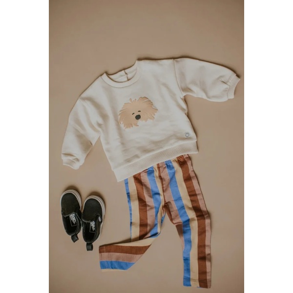 BABY SWEATSHIRT MOUSTCAHE DOG SPROET AND SPROUT