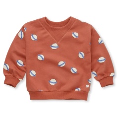 SWEAT SHIRT RIB NECK SATURN PRINT