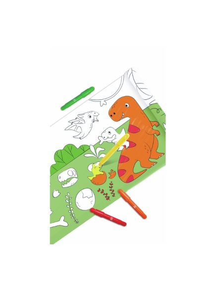ROLLO DE PAPEL PARA GARABATOS DINOSAURIOS