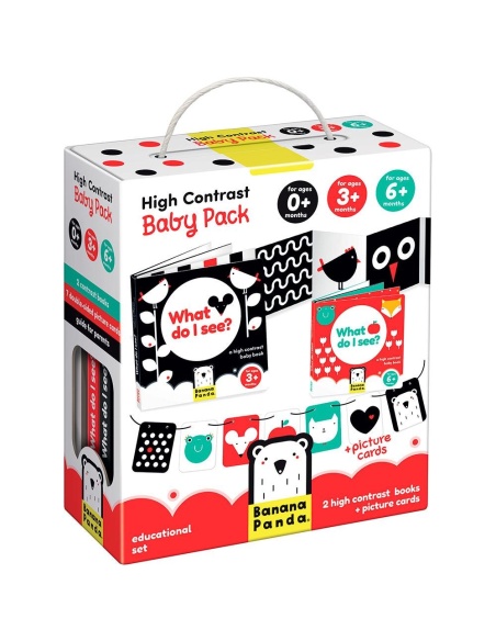 BABY PACK ALTO CONTRASTE BANANA PANDA
