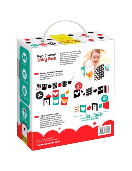 BABY PACK ALTO CONTRASTE BANANA PANDA
