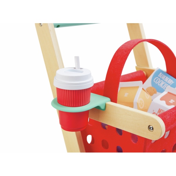 CARRITO Y CESTA DEL PEQUEÑO COMPRADOR