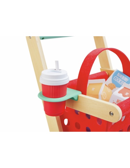 CARRITO Y CESTA DEL PEQUEÑO COMPRADOR