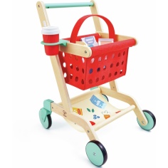 CARRITO Y CESTA DEL PEQUEÑO COMPRADOR