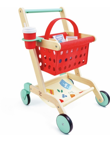 CARRITO Y CESTA DEL PEQUEÑO COMPRADOR