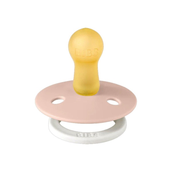 2 CHUPETES NOCTURNOS BIBS VAINILLA-BLUSH / 0-6 MESES