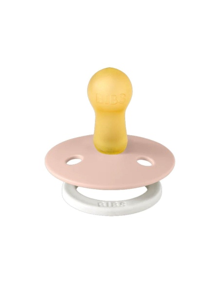 2 CHUPETES NOCTURNOS BIBS VAINILLA-BLUSH / 0-6 MESES