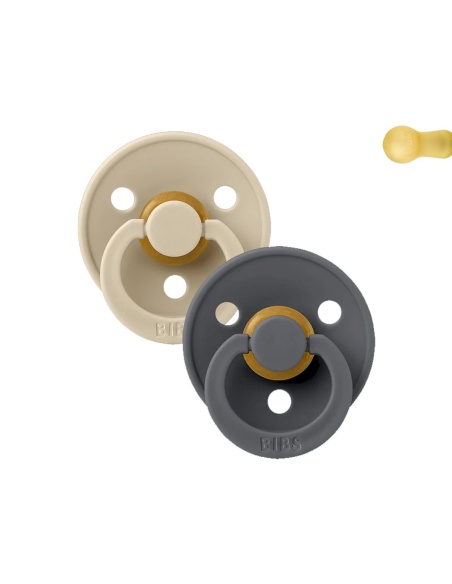 2 CHUPETES BIBS SAND - IRON / 6-18 MESES
