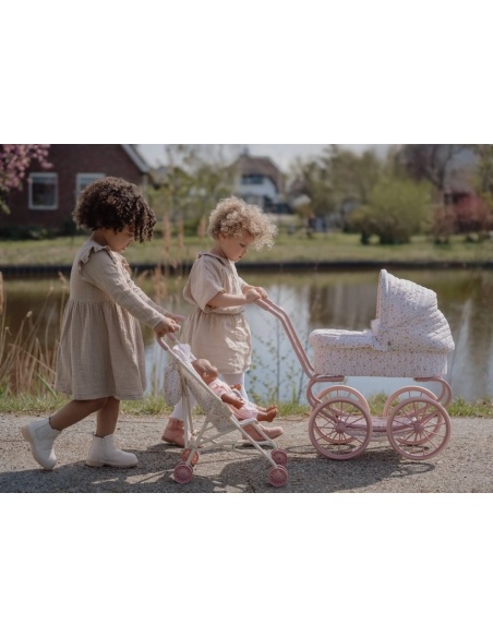 CARRITO MUÑECAS METAL FLORES